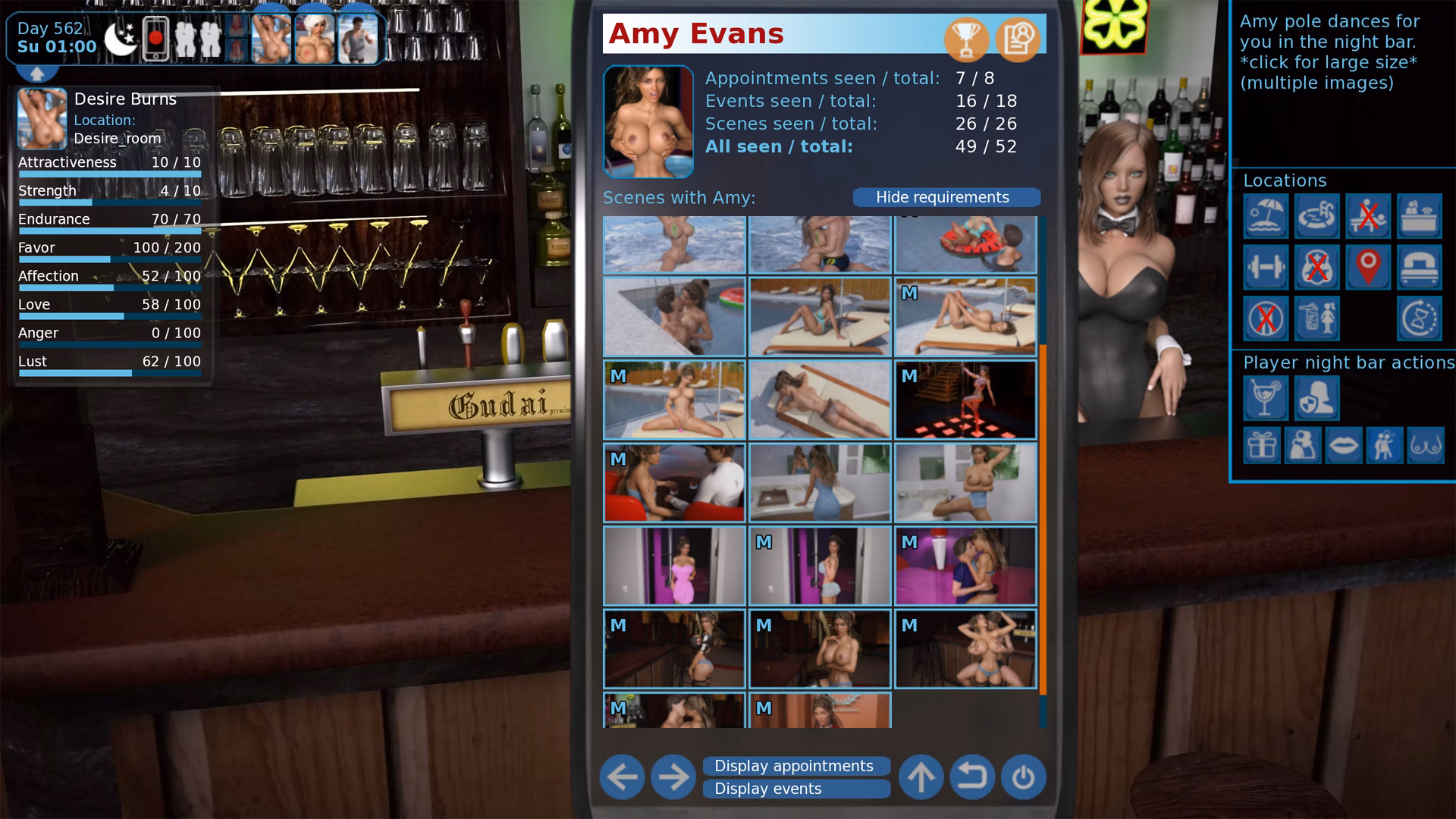 Final scene from Holiday Island showing the breadth of available content