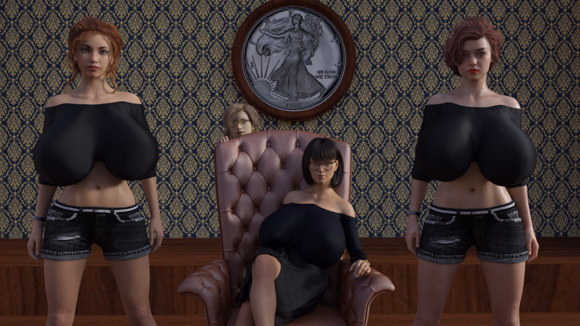 In for a Penny cover art showing the game's main cast