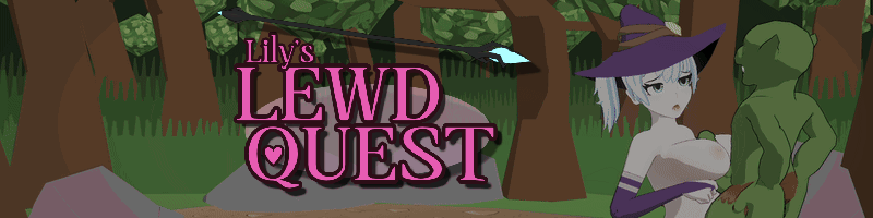 Lily's Lewd Quest animated cover art featuring the female protagonist in a fantasy setting