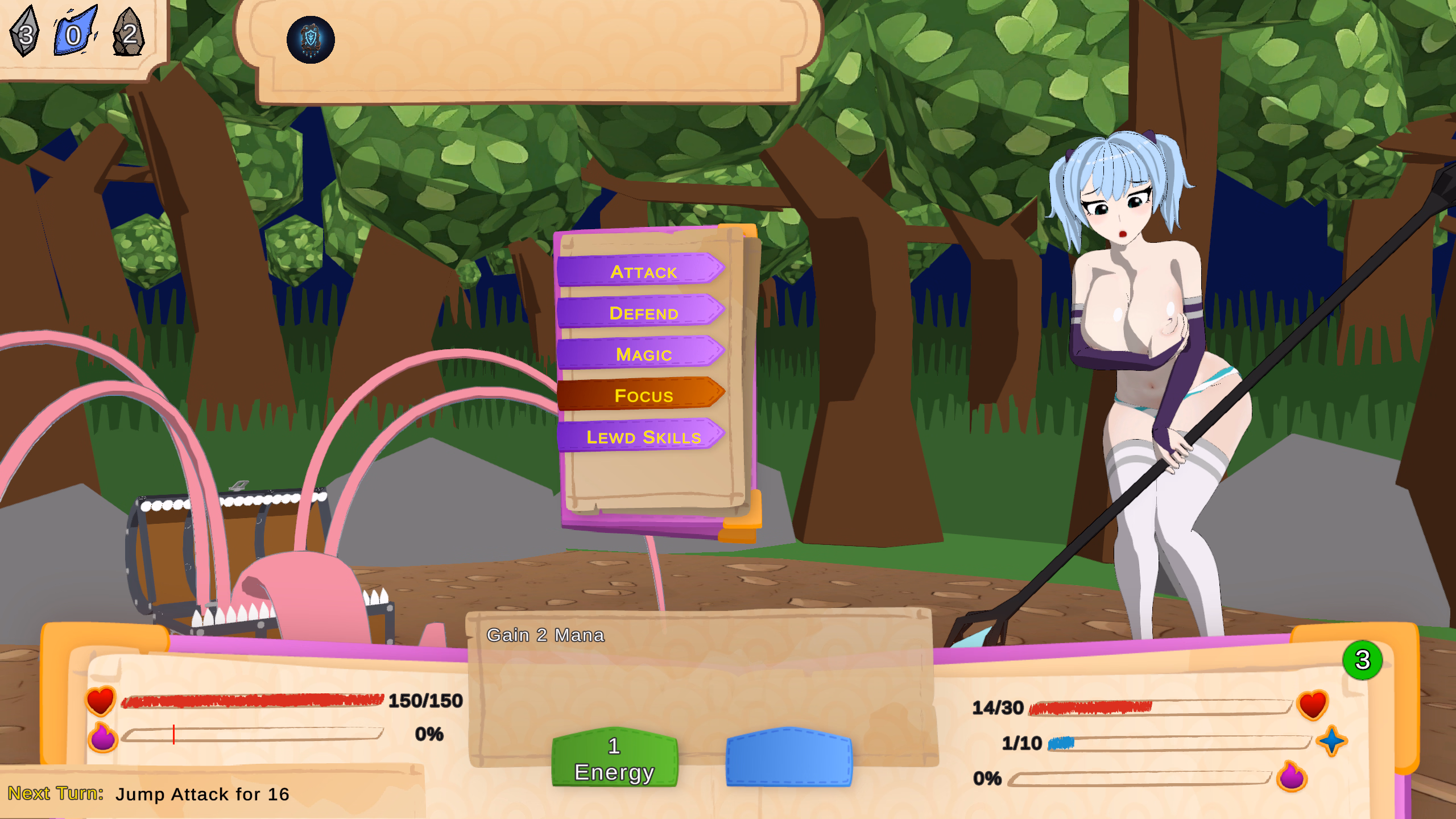 Lily's Lewd Quest combat scene