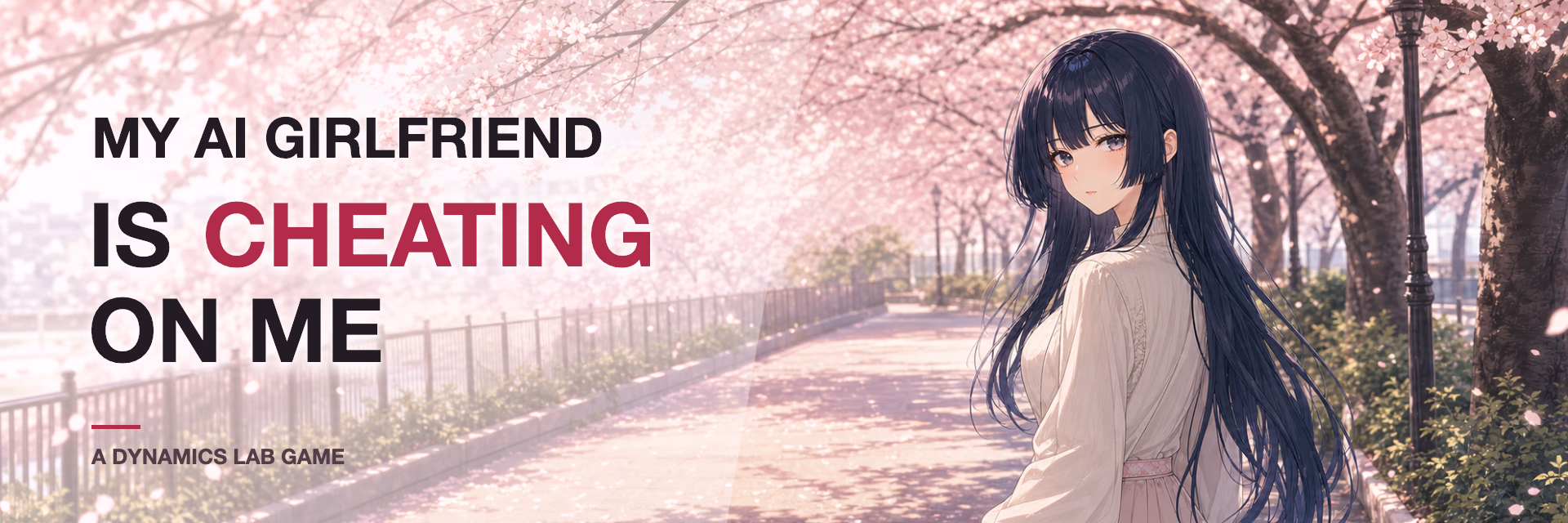 Cover art for My AI Girlfriend Is Cheating on Me showing the game's banner