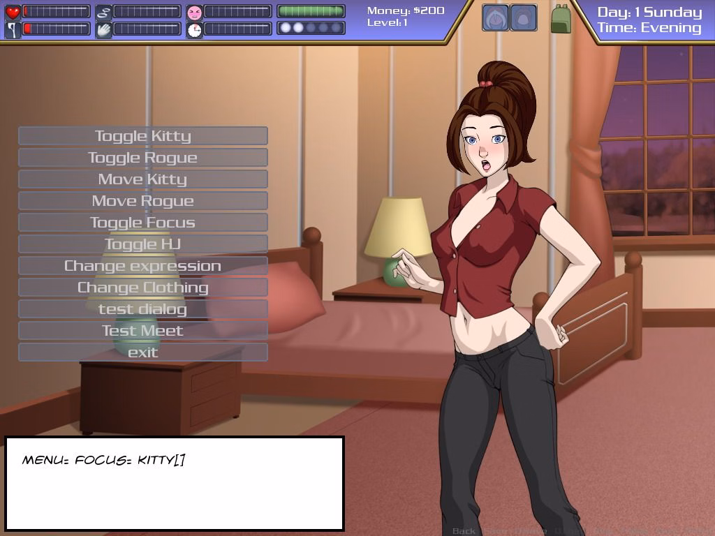 Character scene screenshot demonstrating the animated 2D artwork quality