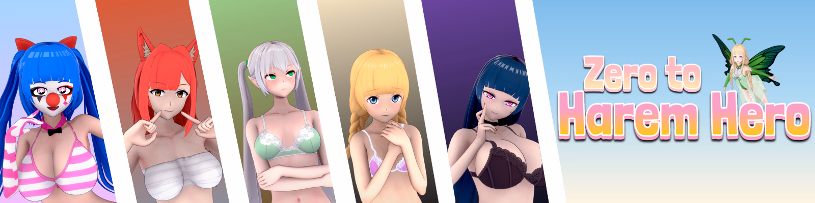 Zero to Harem Hero cover art — isekai harem RPG by Z2HH Dev