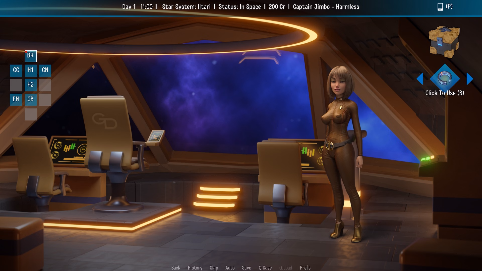 Space Journey X - sci-fi point-and-click sandbox aboard the ship