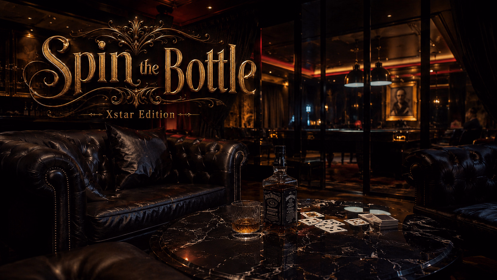 Spin the Bottle - Xstar-Edition cover art showing the game's party scene