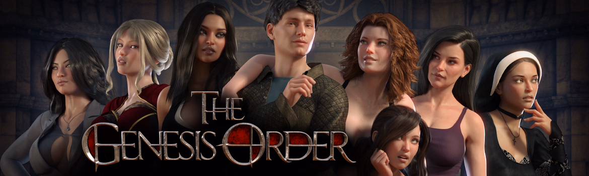 The Genesis Order cover art featuring the protagonist investigating a supernatural religious conspiracy