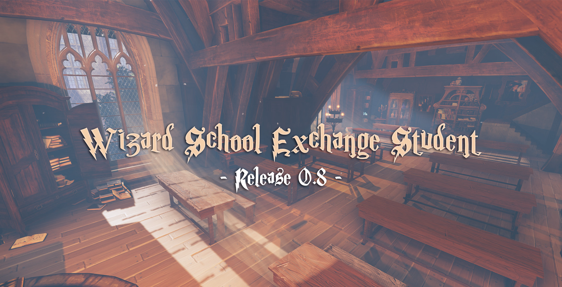Wizard School Exchange Student cover art showing the game banner