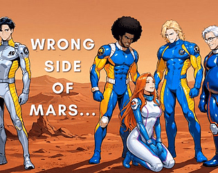 Wrong Side of Mars cover showing a sci-fi character in a moody setting